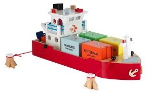 Vessel with 4 containers
